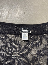 Load image into Gallery viewer, 2000s Dolce &amp; Gabbana lace tie-waist floral corseted blouse
