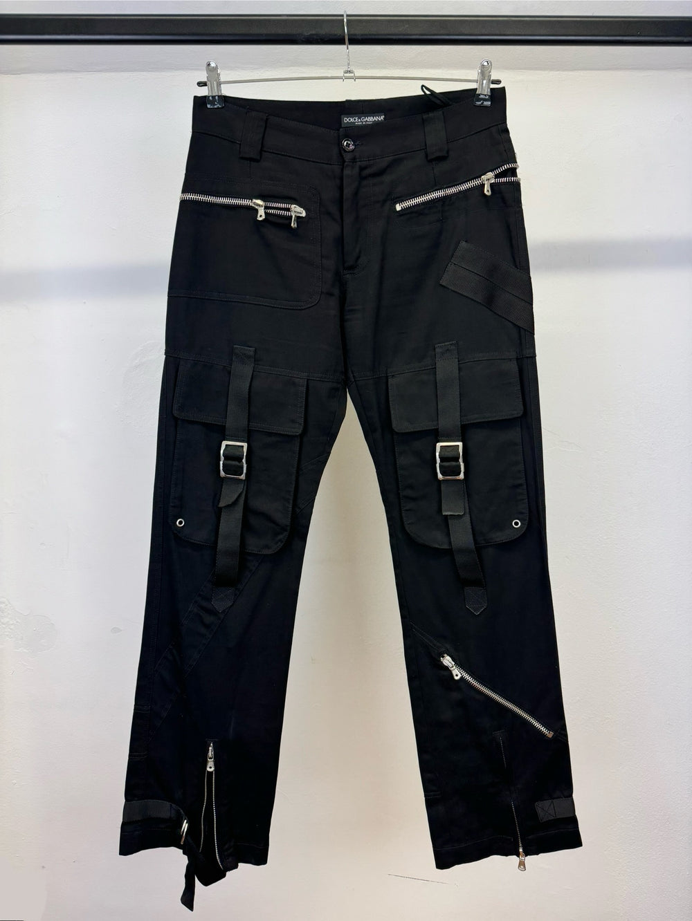 A/W2003 Dolce & Gabbana bondage parachute cargo pants