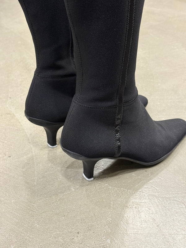 1999 Prada nylon heeled boots