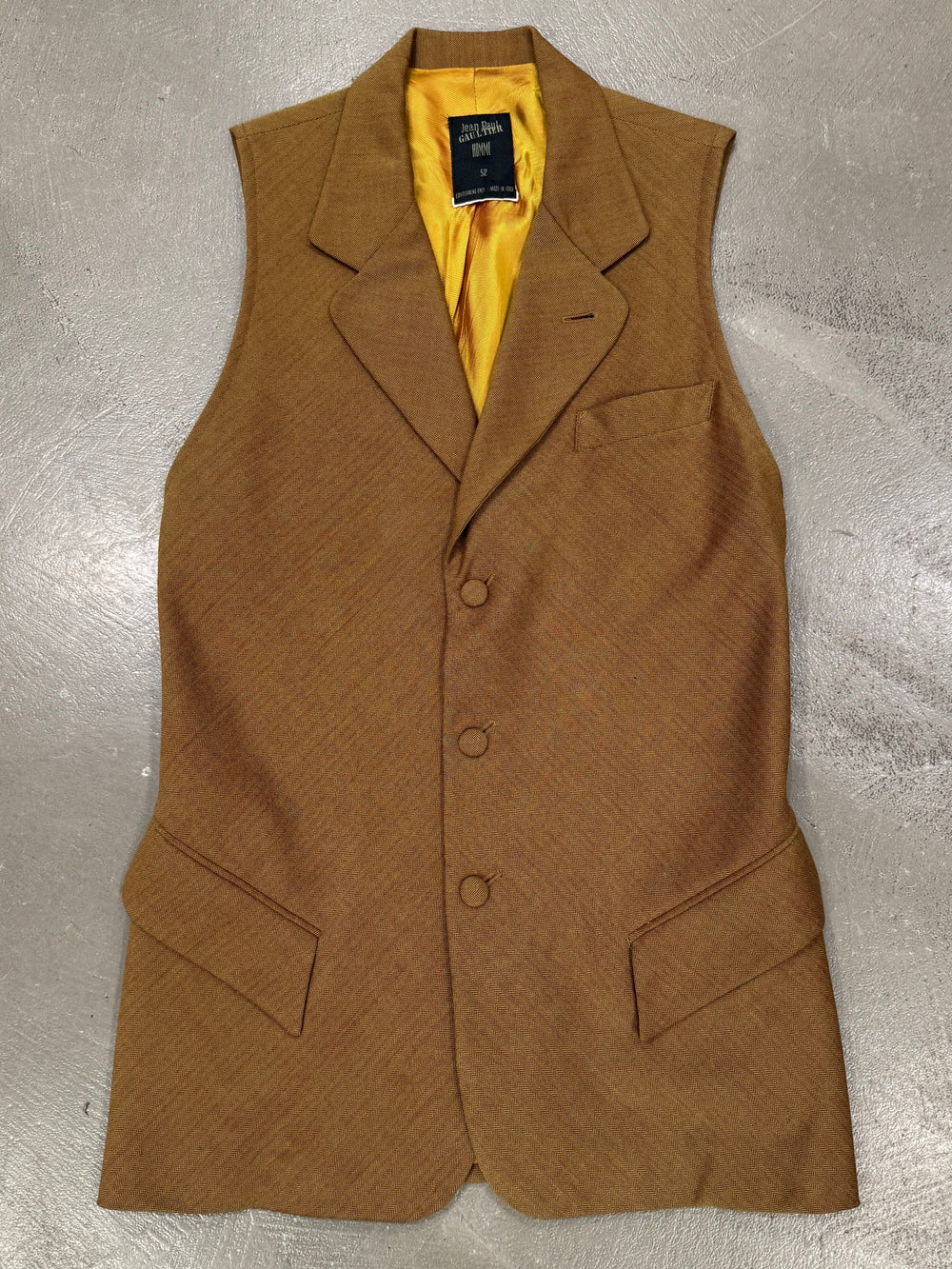 1980s Jean Paul Gaultier pour Gibò wool blazer vest