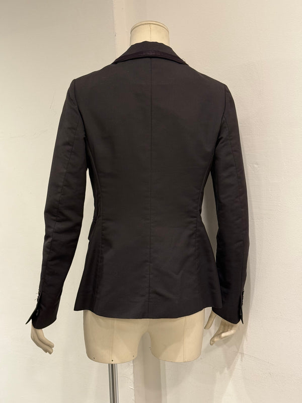 2010s Yves Saint Laurent contrast stitch blazer