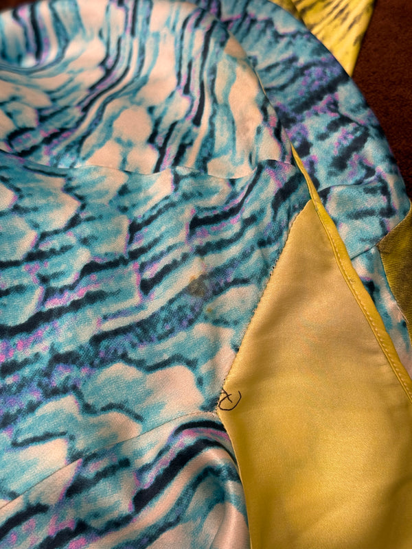 S/S2001 Roberto Cavalli runway psychedelic dress