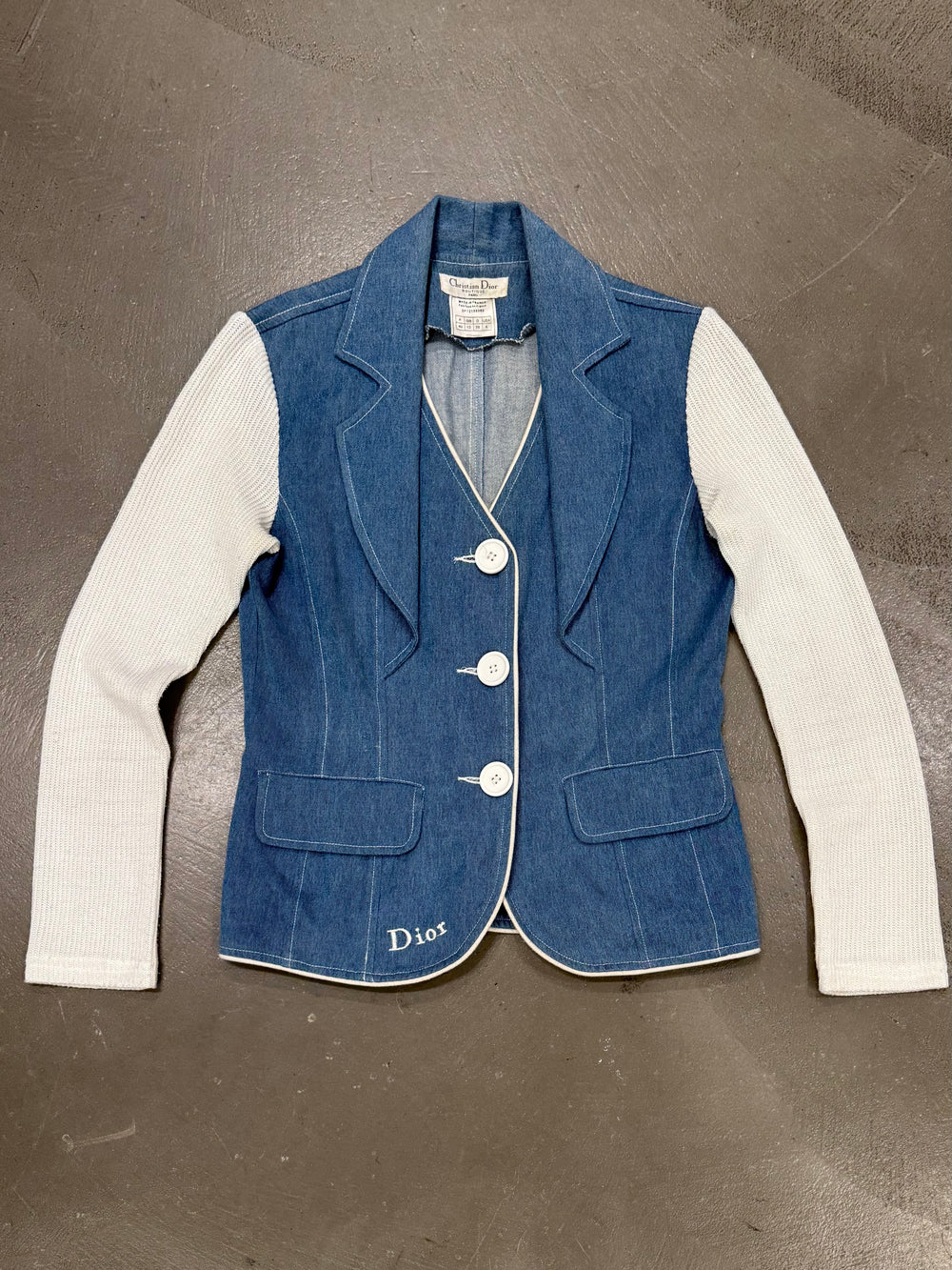 2000s Christian Dior hybrid denim jacket