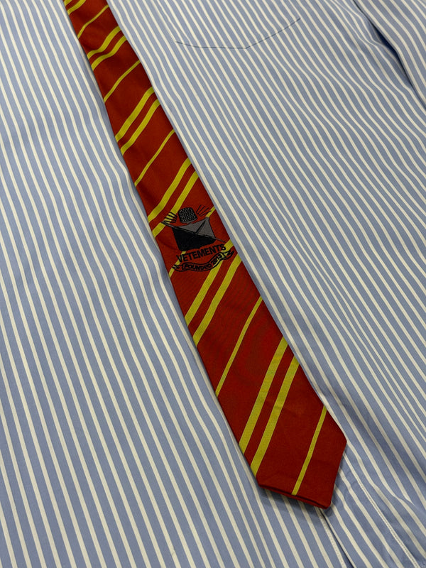 A/W2020 Vetements tie striped shirt