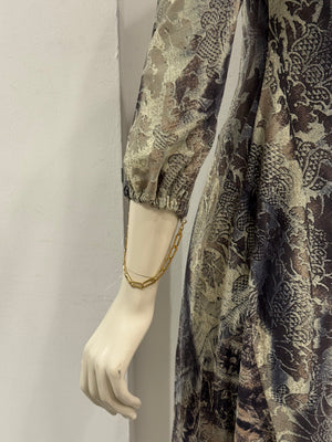 2003 Roberto Cavalli abstract print midi dress
