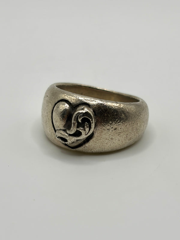 Chrome Hearts heart in bond ring