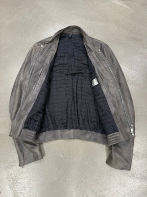 2010s Dior Homme lambskin bomber leather jacket