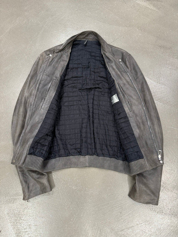 2010s Dior Homme lambskin bomber leather jacket
