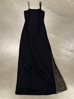 2000s Versace double layer sheer dress