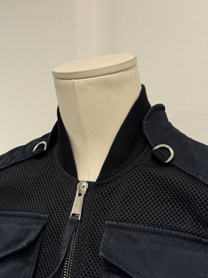 2000s Dsquared2 multi-pocket cargo bomber jacket