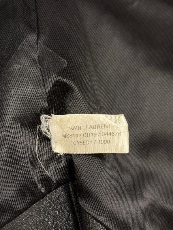 S/S2015 Saint Laurent Paris by Hedi Slimane biker leather vest