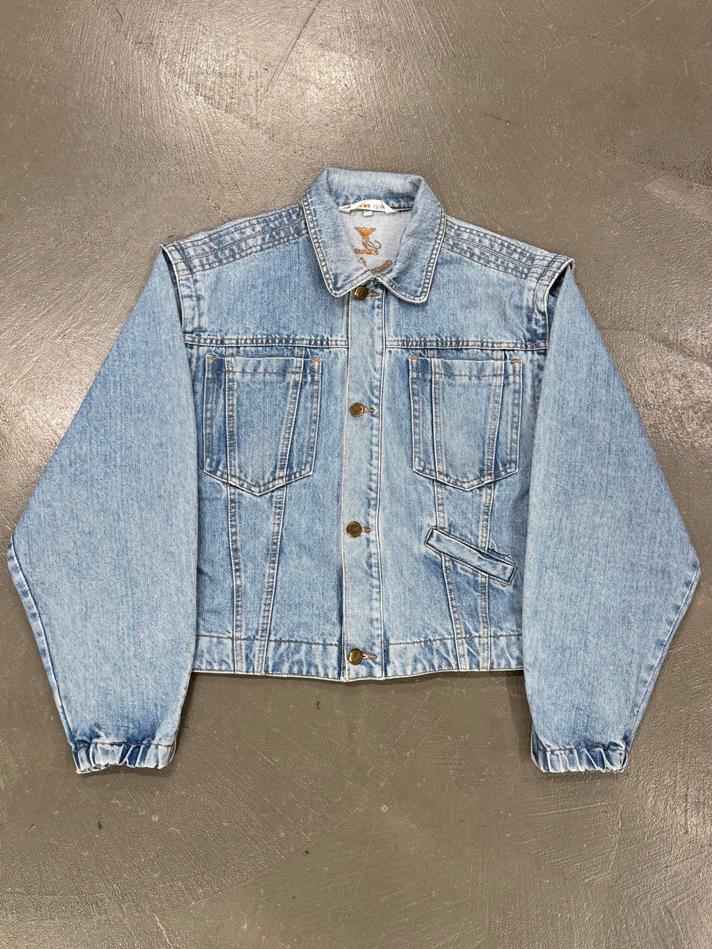 1990s Armani boxy denim jacket