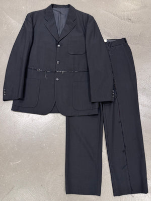A/W2000 Comme des Garçons distressed stripe set