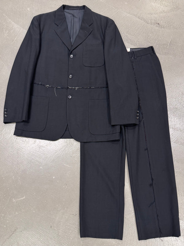 A/W2000 Comme des Garçons distressed stripe set