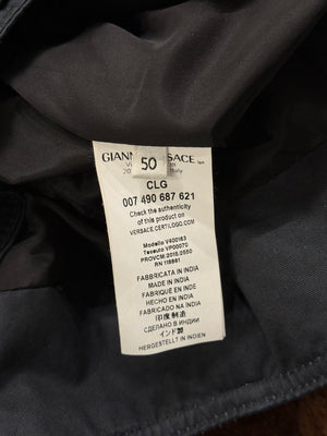 2000s Versace hybrid moto biker leather jacket