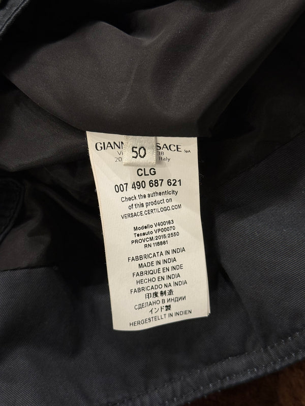 2000s Versace hybrid moto biker leather jacket