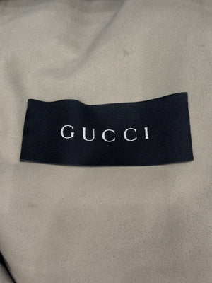2004 Gucci by Tom Ford suede cafe racer biker leather jacket