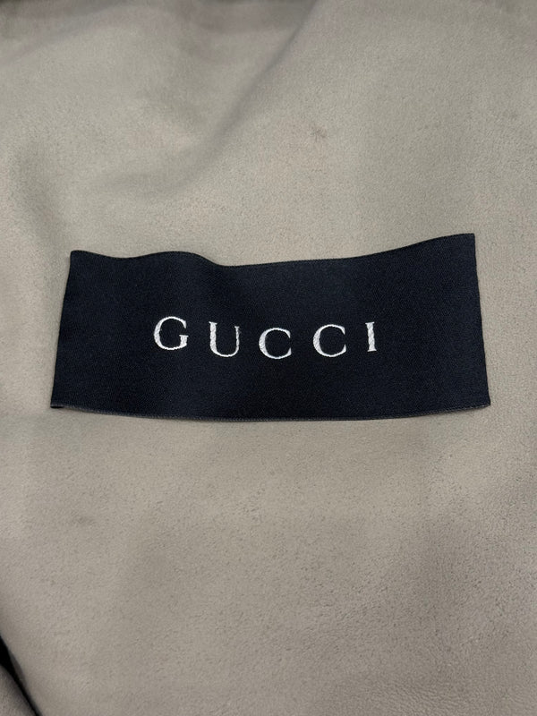 2004 Gucci by Tom Ford suede cafe racer biker leather jacket