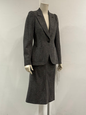 A/W2000 Alexander McQueen tailored set blazer & skirt