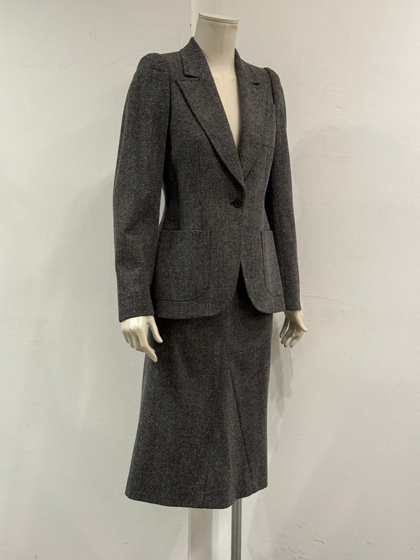 A/W2000 Alexander McQueen tailored set blazer & skirt