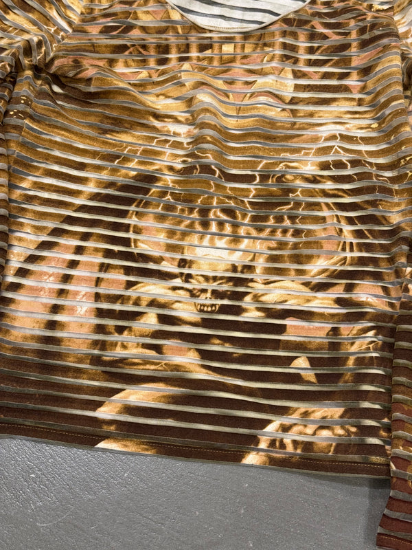 S/S2001 Jean Paul Gaultier satan stripe longsleeve t-shirt top