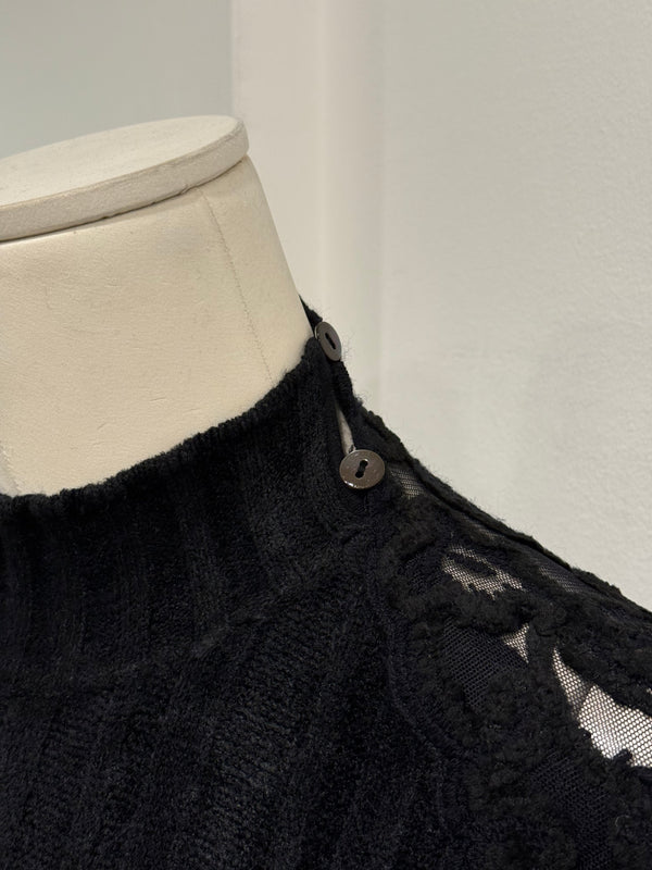 2000s Roberto Cavalli lace cropped top