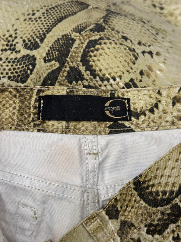 2000s Cavalli python print pants