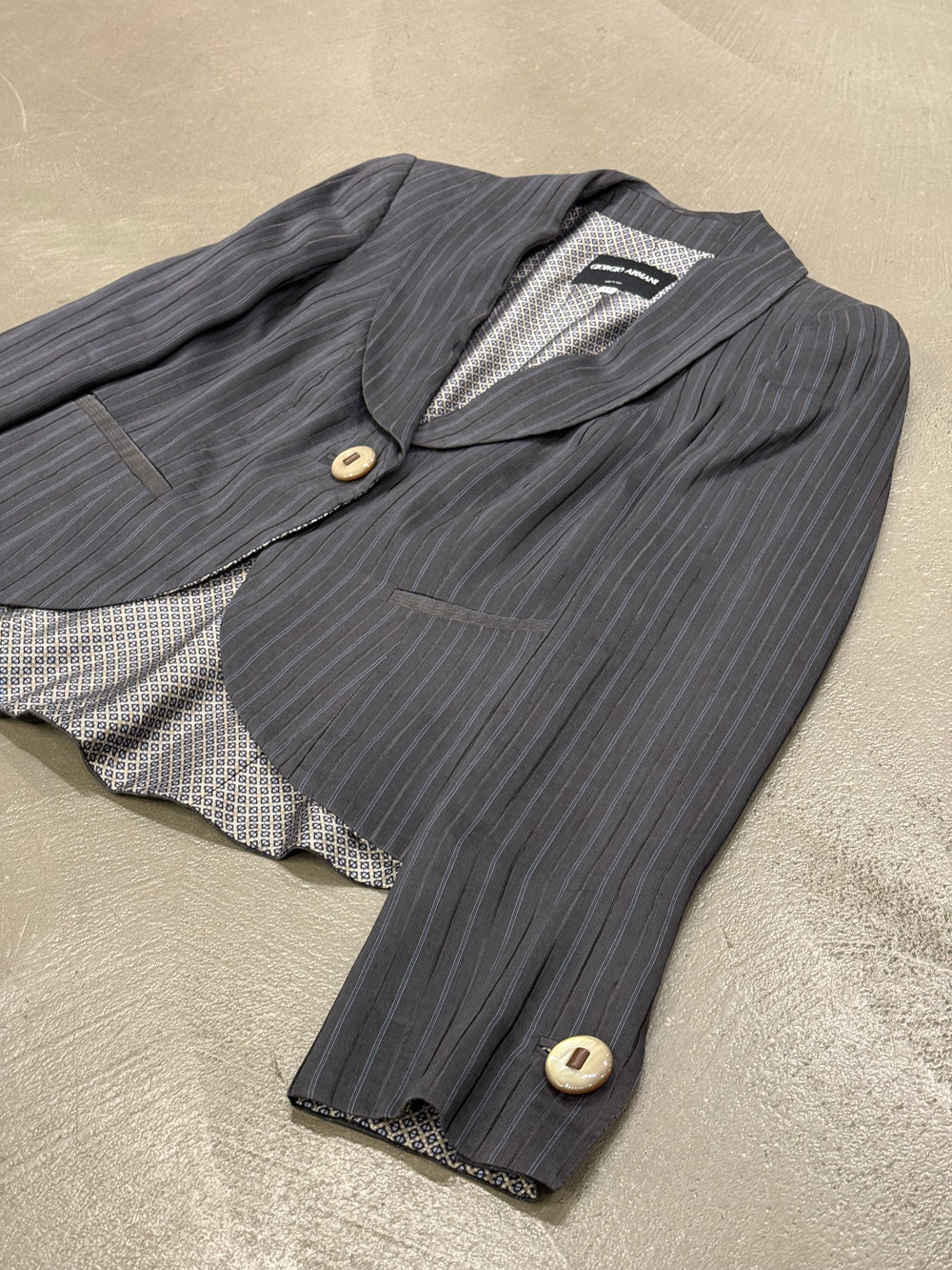2000s Giorgio Armani pinstripe blazer jacket