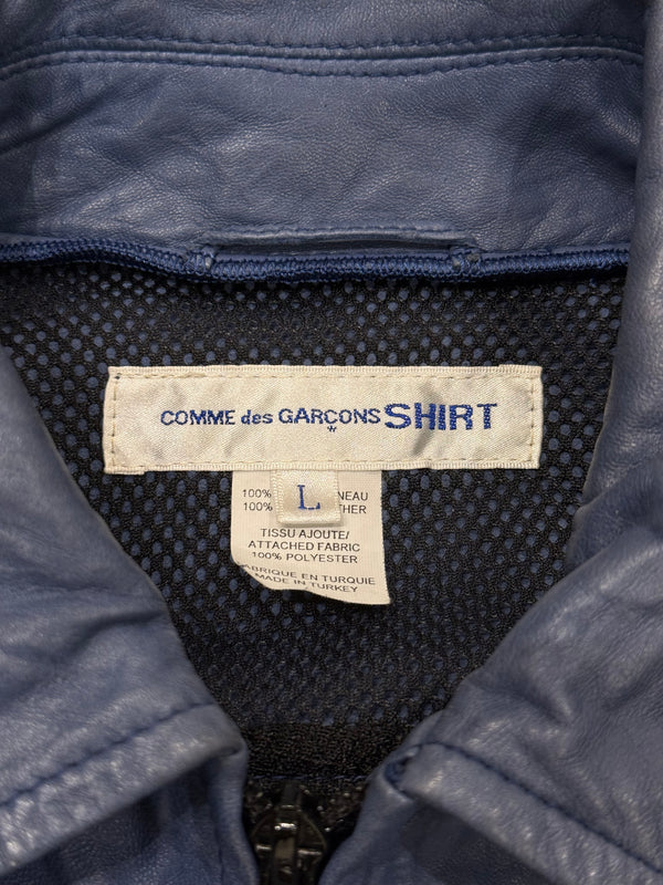Comme des Garçons back-zip leather jacket