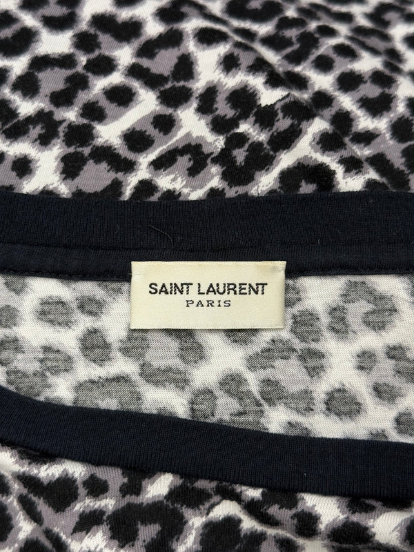 Saint Laurent by Hedi Slimane baby cat printed tee shirt