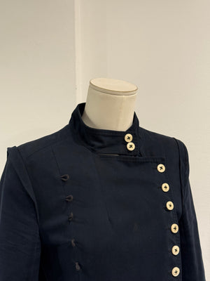 A/W2005 Ann Demeulemeester runway napoleon asymmetrical military jacket