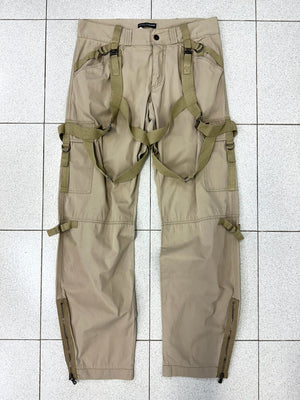 SS2004 Dolce & Gabbana Bondage parachute cargo pants