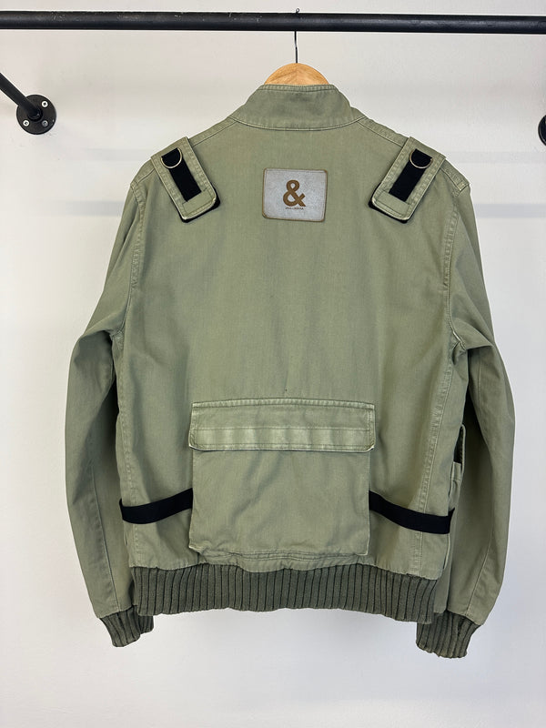 2000s Dolce & Gabbana military cargo bomber jacket