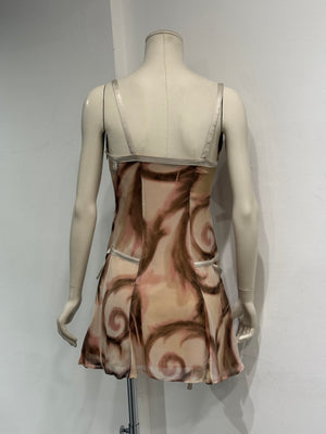 2003 Versace bondage mini dress