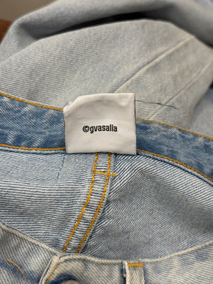 Vetements destroyed wide leg jeans