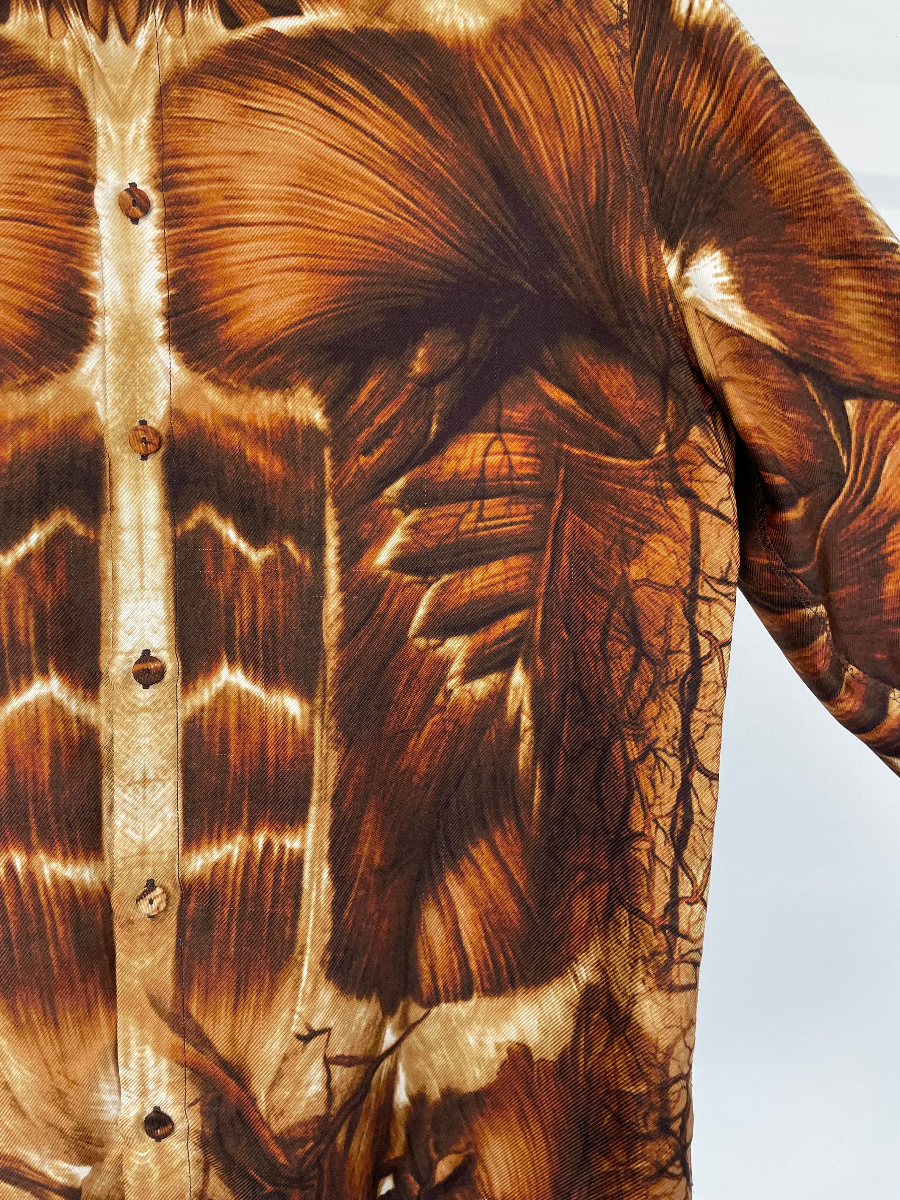 Jean Paul Gaultier グラフィックプリント長袖シャツ Y/project Jean Paul Gaultier Edition BODY MORPH PYJAMA SHIRT