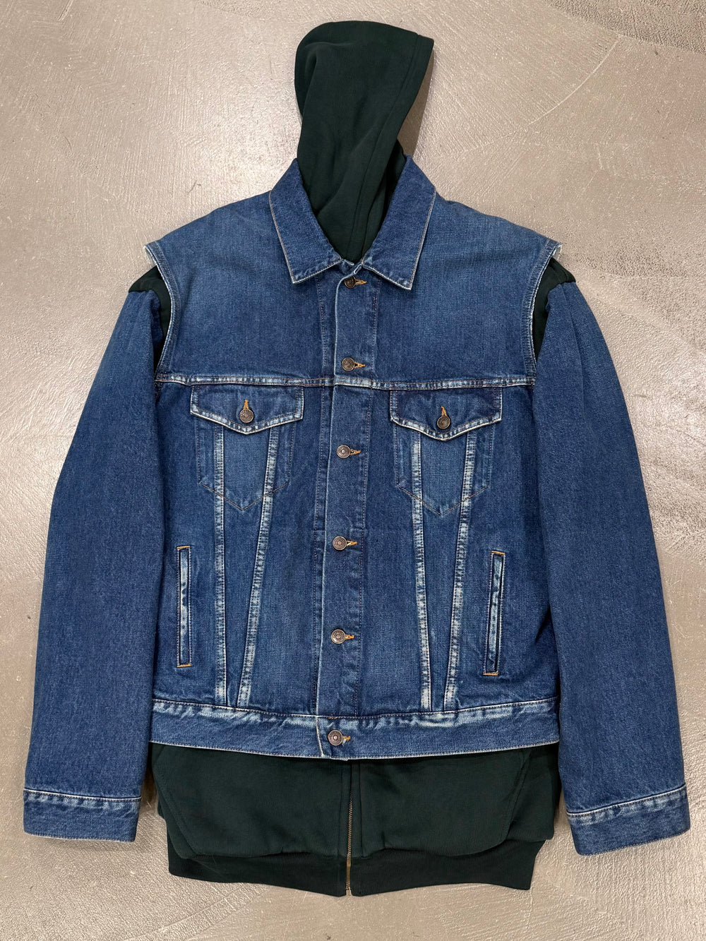Balenciaga hybrid denim jacket