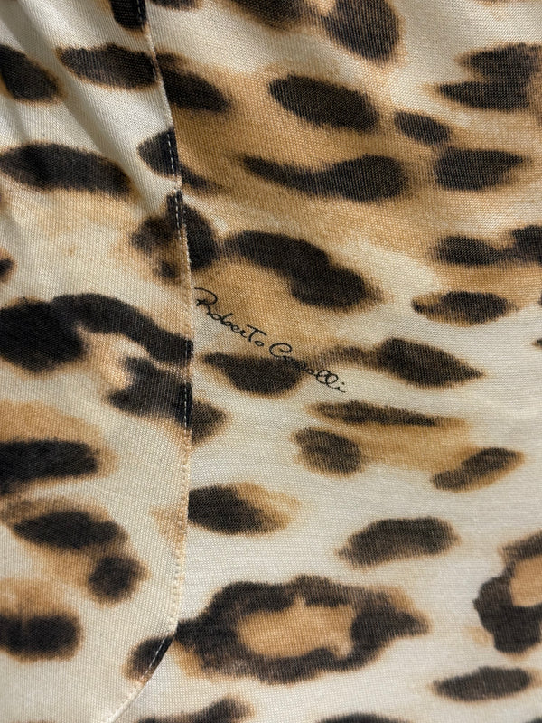 2000s Cavalli leopard print dress