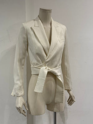 2001 Gucci by Tom Ford tie waist wrap blazer