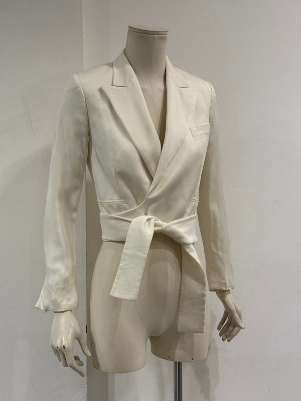 2001 Gucci by Tom Ford tie waist wrap blazer
