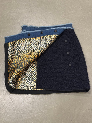 2000s Dolce & Gabbana wool midi skirt