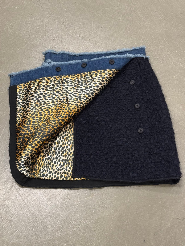 2000s Dolce & Gabbana wool midi skirt