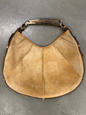 2002 Yves Saint Laurent Mombasa suede bag