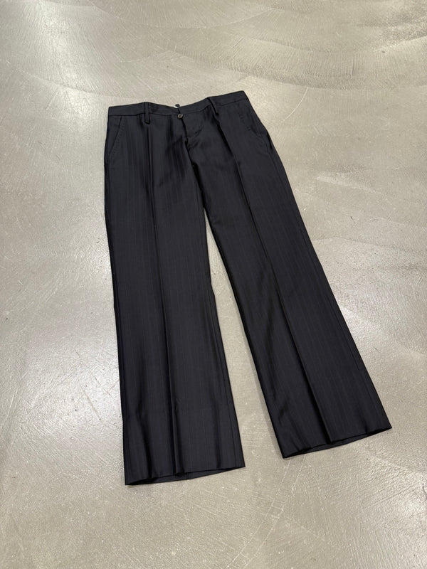 2000s Dsquared2 black pinstripe suit set