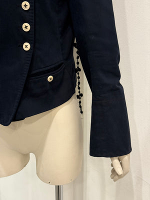 A/W2005 Ann Demeulemeester runway napoleon asymmetrical military jacket