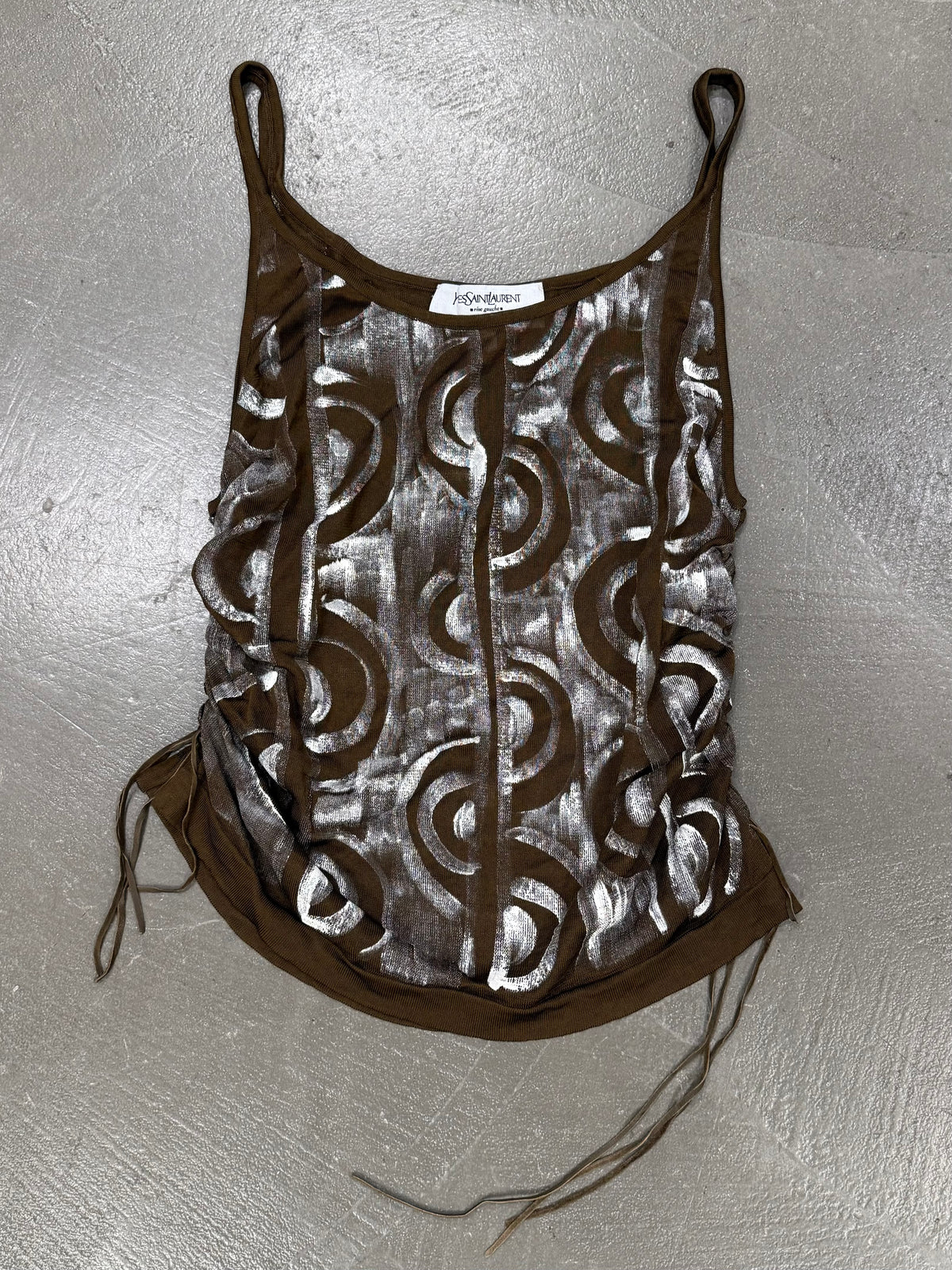 S2002 S/S2002 Yves Saint Laurent rive gauche by Tom Ford runway painted tank