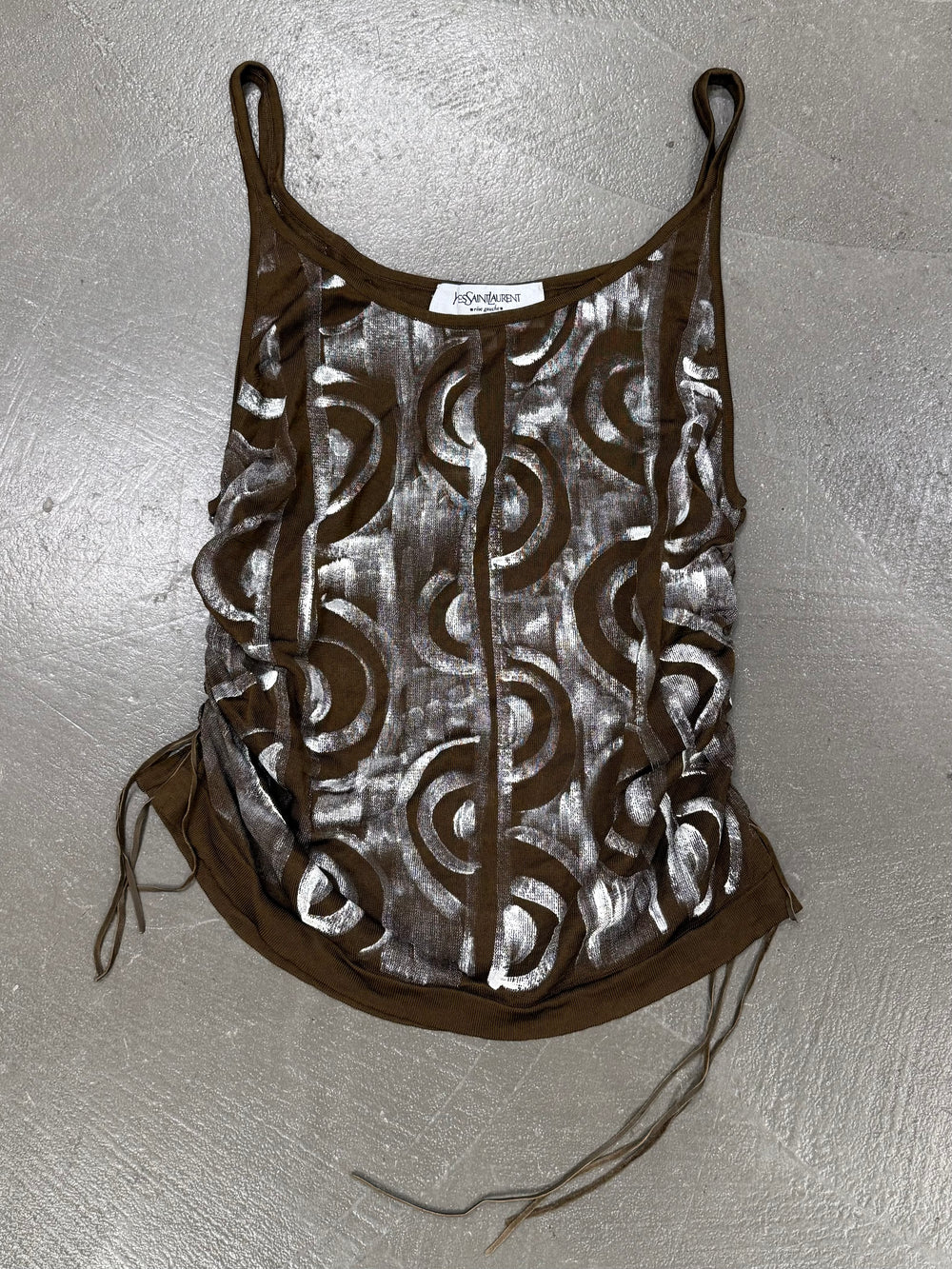 S/S2002 Yves Saint Laurent rive gauche by Tom Ford runway painted tank top