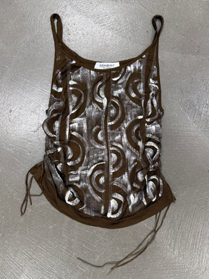 S/S2002 Yves Saint Laurent rive gauche by Tom Ford runway painted tank top