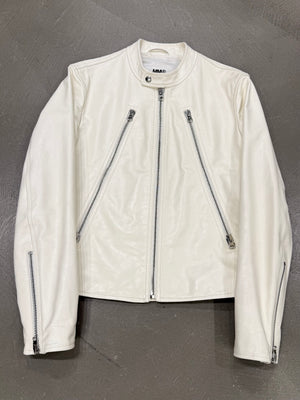 S/S2020 Maison Margiela MM6 five zipper leather jacket