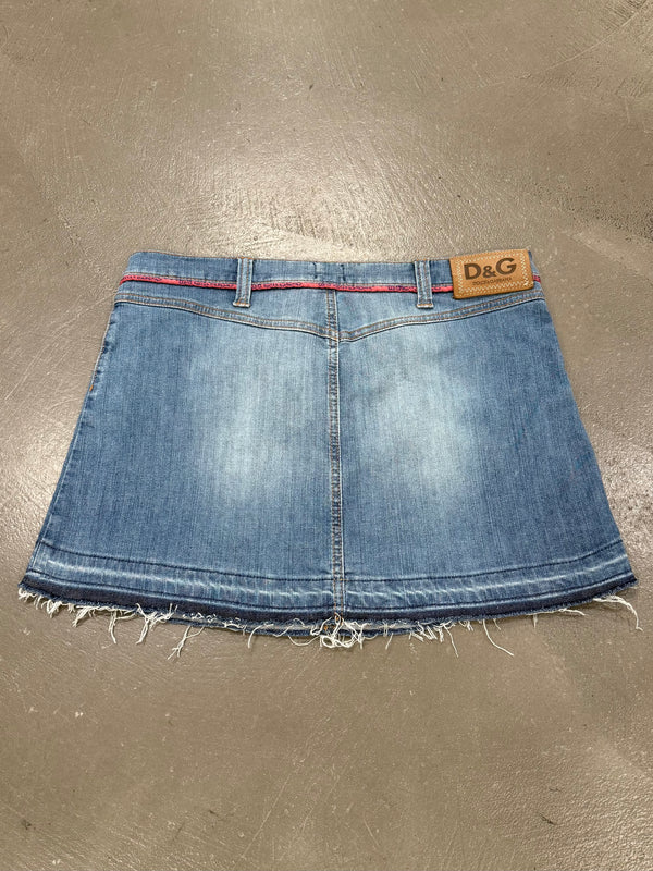 S/S 2005 Dolce & Gabbana mini denim skirt